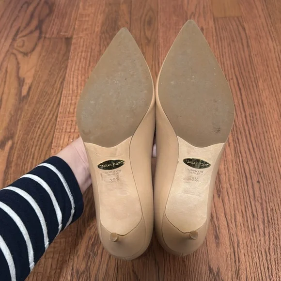 Sarah Flint Nude Kitten Heels - Picture 5 of 9